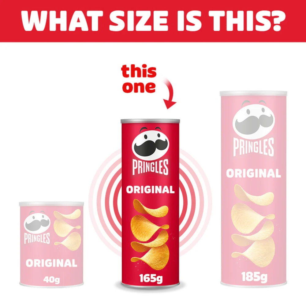 Pringles Original 165 g Size
