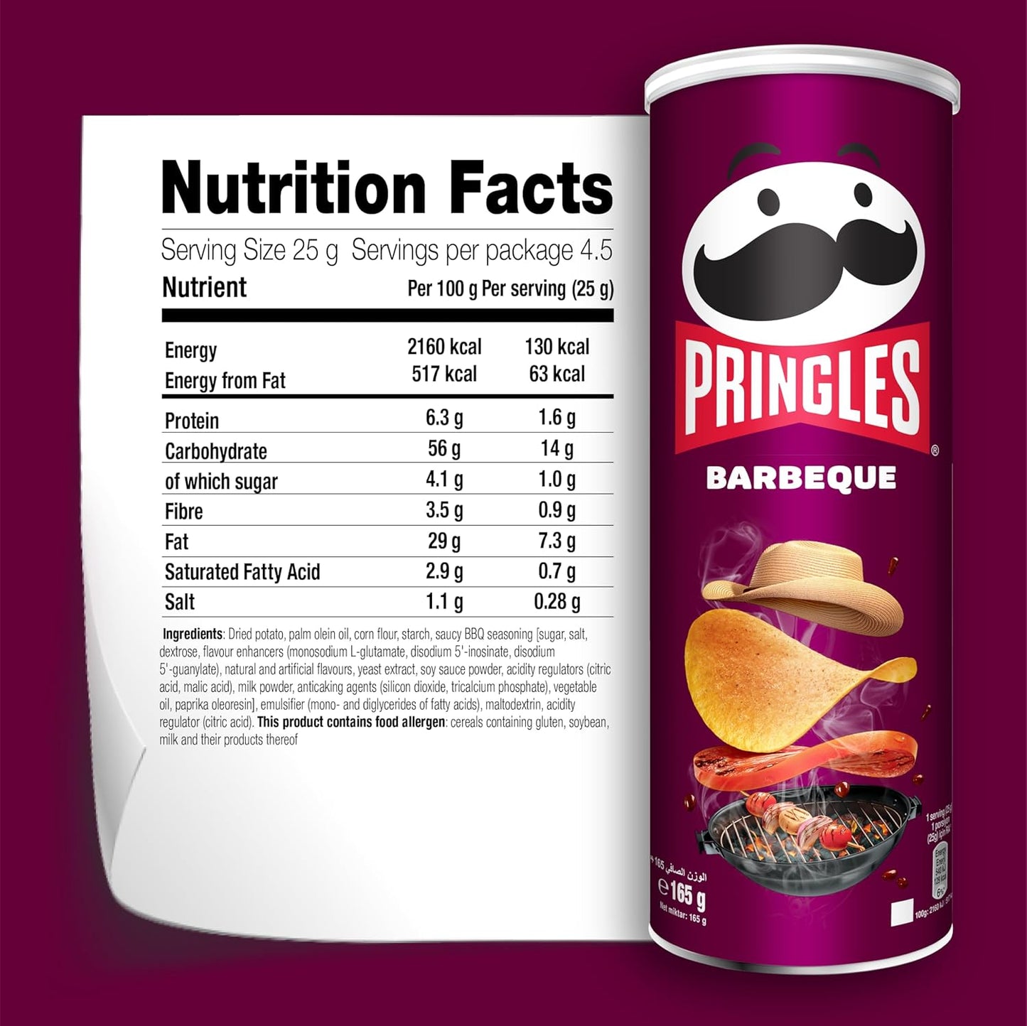 Pringles BBQ - Nutrition Facts