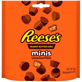 Reese's Peanut Butter Cups Minis 90g MHD: 24.02.2026