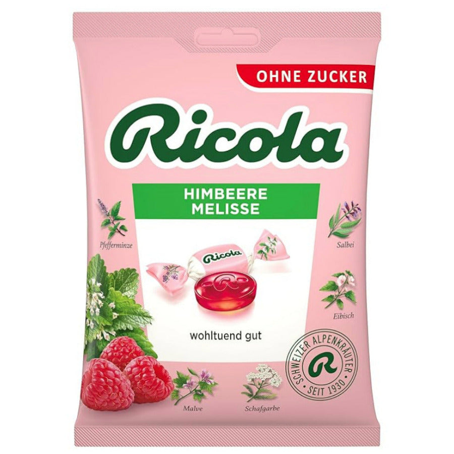 Ricola Himbeere Melisse - ohne Zucker - wohltuend gut