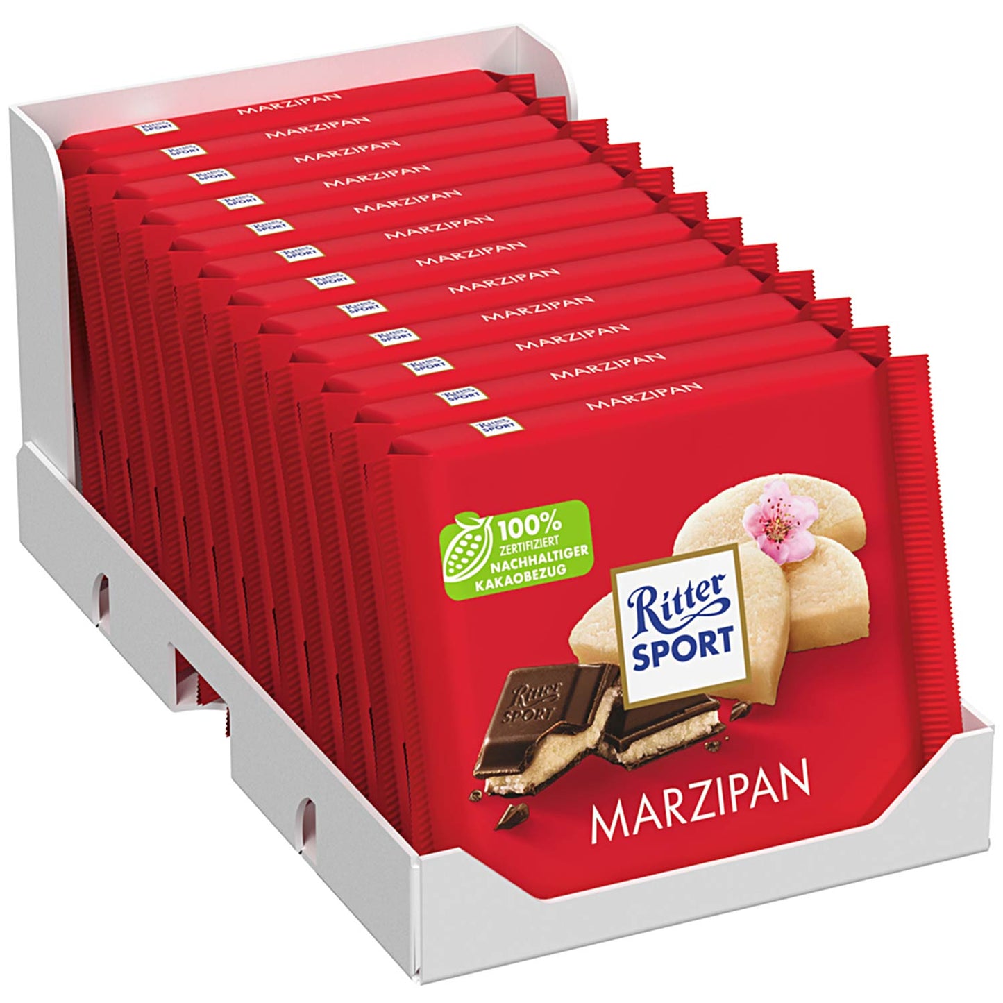 Ritter Sport Marzipan 100g MHD:20.06.2026