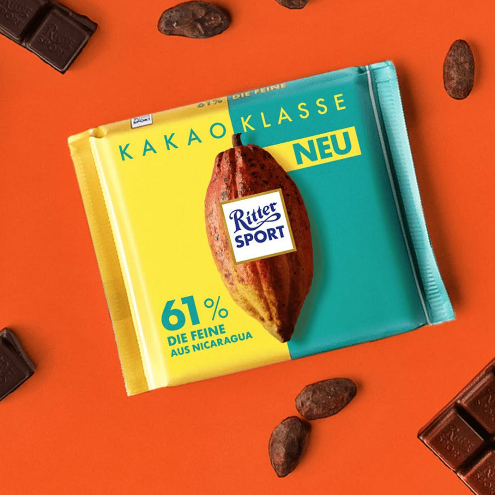 Ritter Sport Kakao-Klasse - 61% - Die Feine aus Nicaragua