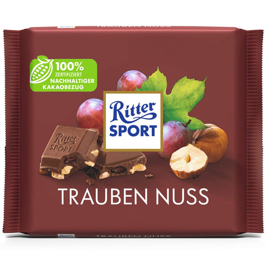 Ritter Sport Trauben Nuss - 100g MHD:02.2025 - Lecker24
