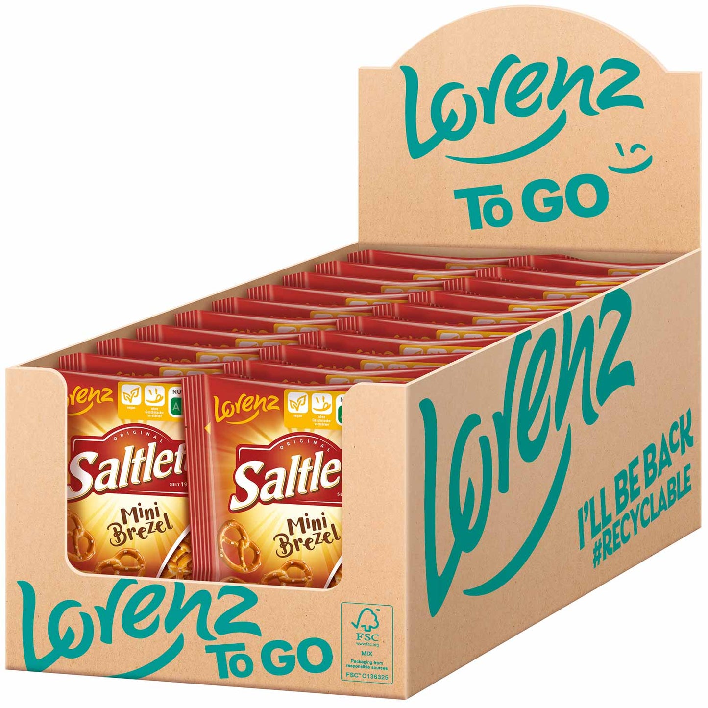 Saltletts Mini Brezel 20x40g MHD: 24.09.2025