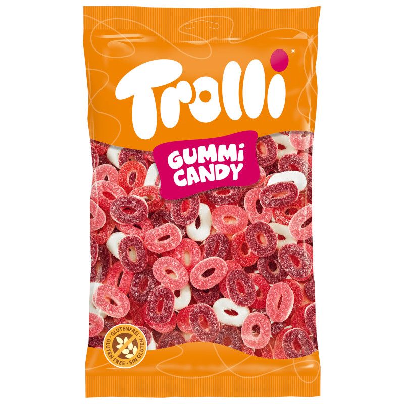 Trolli Rote Früchte Mini-Ringe 1000g MHD:08.07.2026