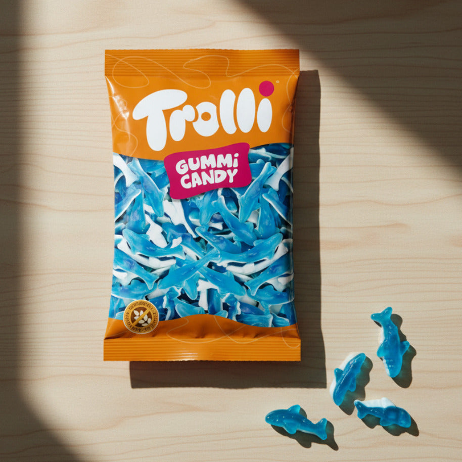 Trolli Gumowe Cukierki Rekiny 1 kg