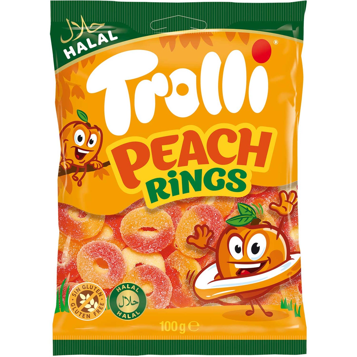 Trolli Perzik ringen halal 100 g