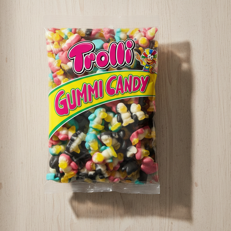 Trolli Pingummi Gummi Snoepfruitgom 1kg