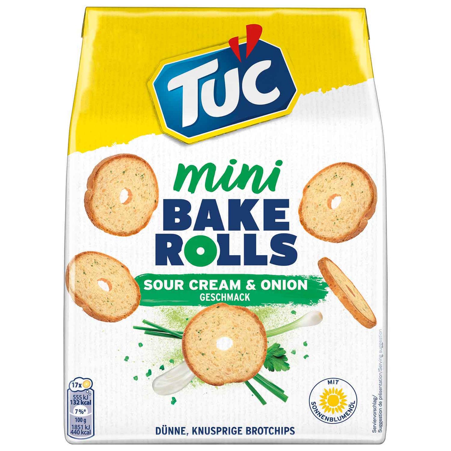 TUC Bake Rolls Mini Sour Cream & Onion 150g