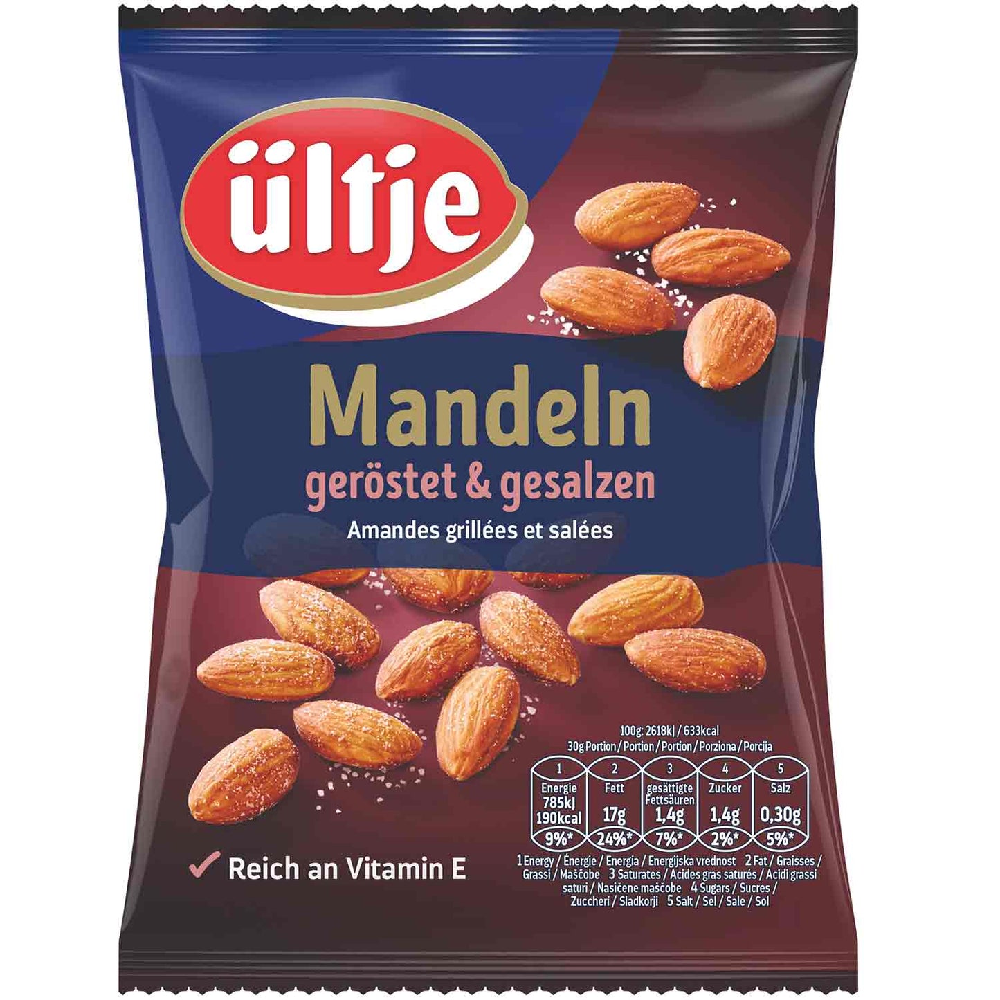 ültje amandelen geroosterd en gezouten 150 g THT:12.2025