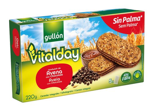 Gullon sandwich choco Vitalday 220g MHD:19.06.2026