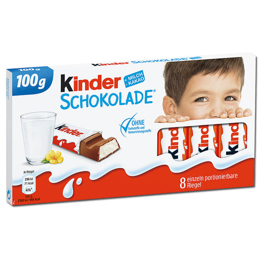 kinder Schokolade 8er 100 g       MHD:24.12.2024 - Lecker24