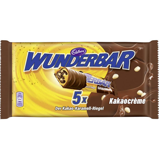 Cadbury Wunderbar Kakao 5x37g = 185g MHD:09.2025