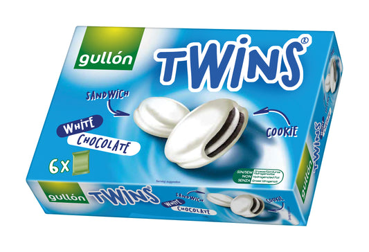 GullonTwins Cubiertos BLANCO 252g MHD:03.10.2026