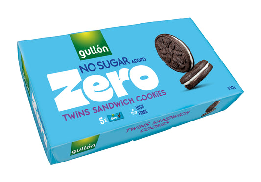 Gullon Sugar free Twins Cocoa Sandwich Cookies 5x42g