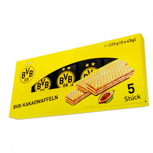 BVB-Kakaowaffeln 5x45 g MHD: 17.01.2026