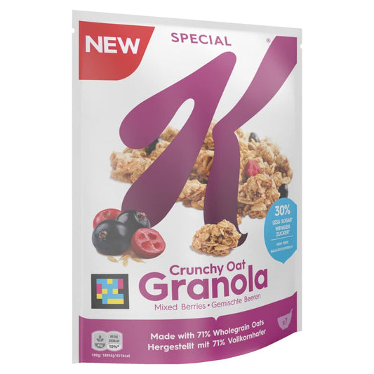 Special K Crunchy Oat Granola Mixed Berries MHD: 17.01.2025
