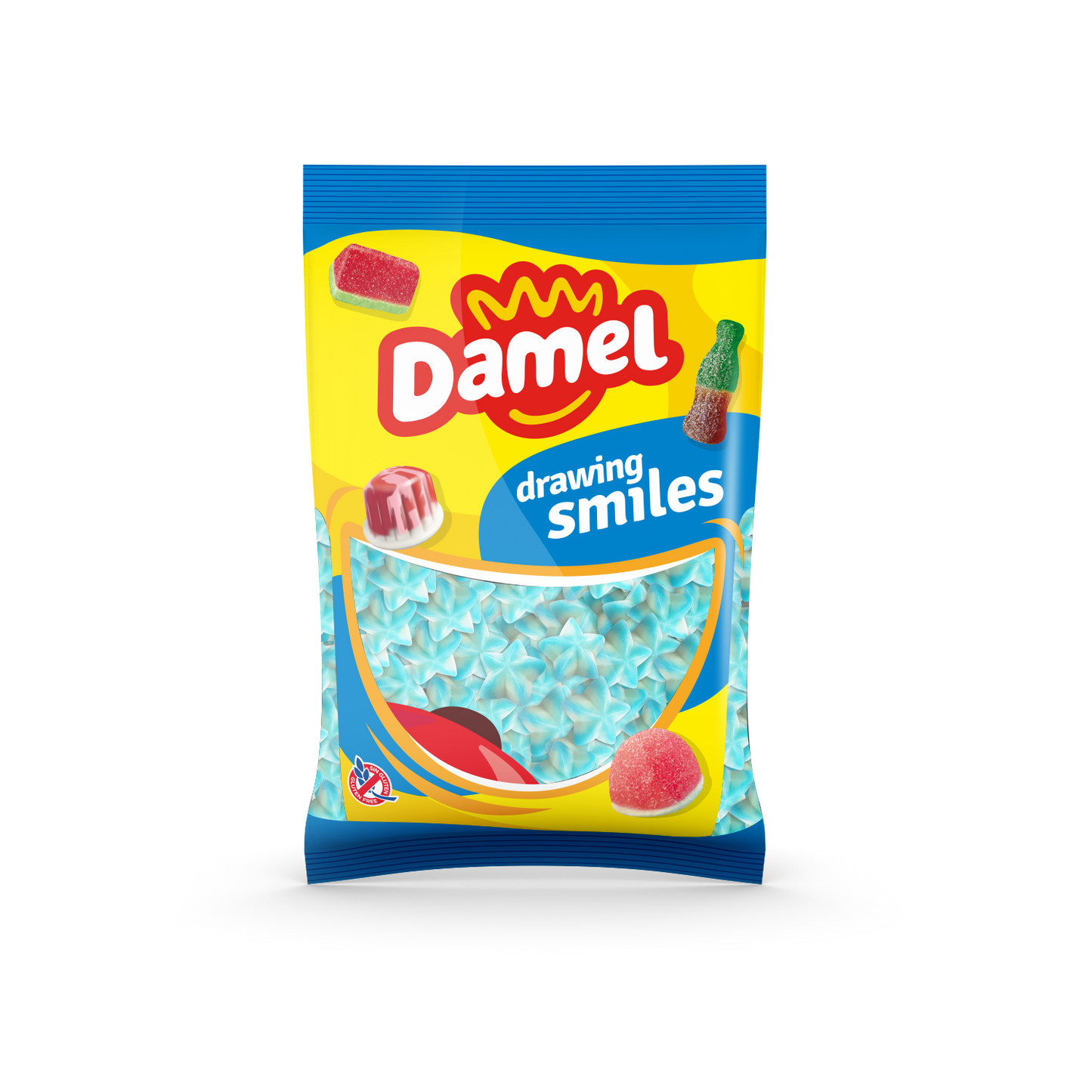 Damel Blue Raspberry Twist star 1000g