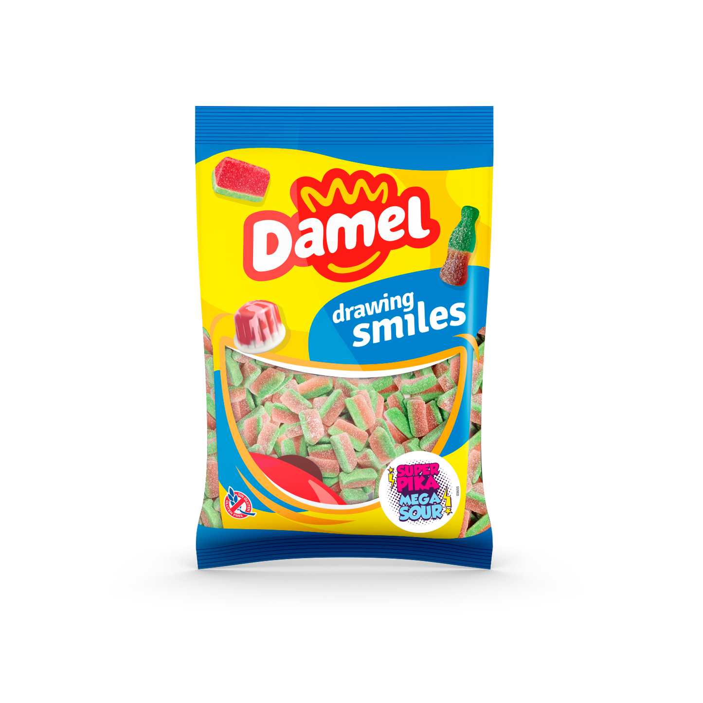 Damel Mega Sour wassermelone 1000g