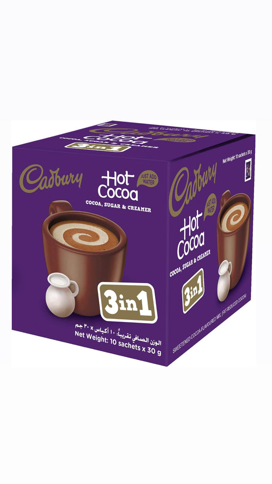 Cadburry Hot Cocoa 3in1 30 g x 10 Sachets MHD:26.07.2026
