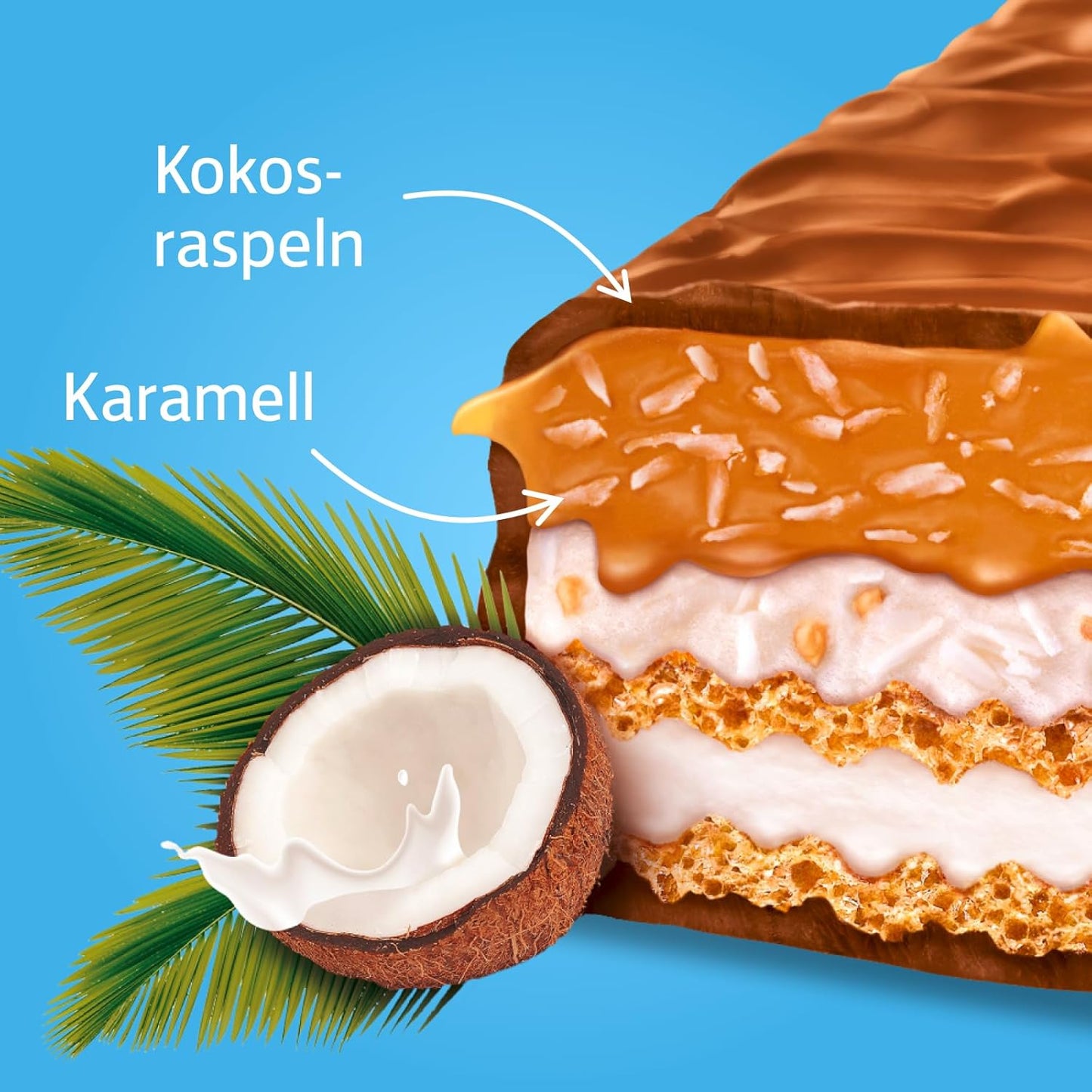 Knoppers Kokos Riegel - Schichten