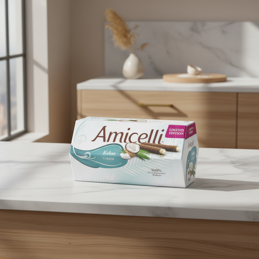 Amicelli Kokos Creme Waffelröllchen