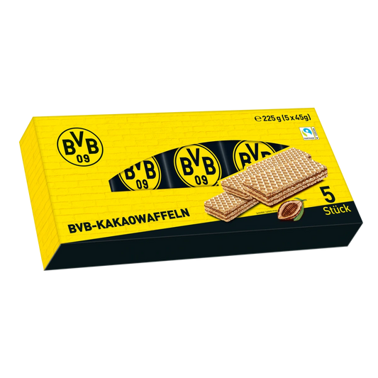 BVB Waffeln mit Kakaocreme 225g (5x45g)