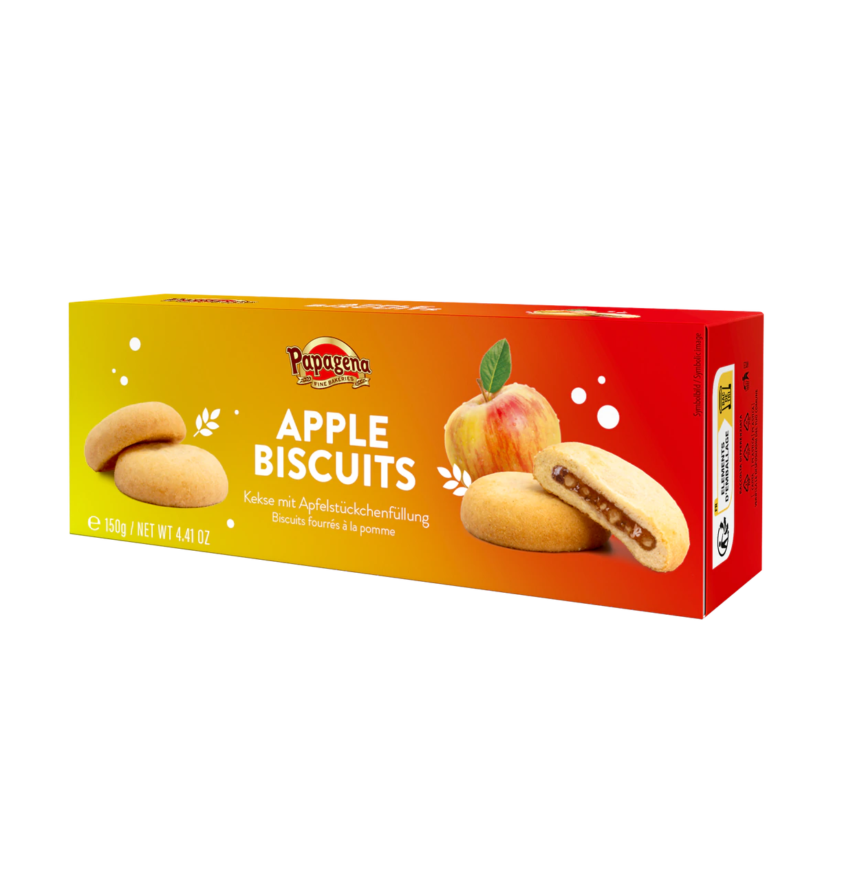 Biscuits mit Apfelfüllung 150g