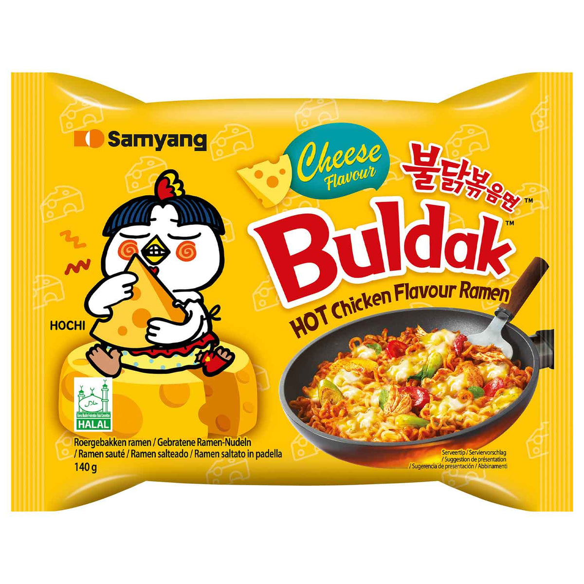 Queso ramen con pollo caliente Samyang Buldak 140 g