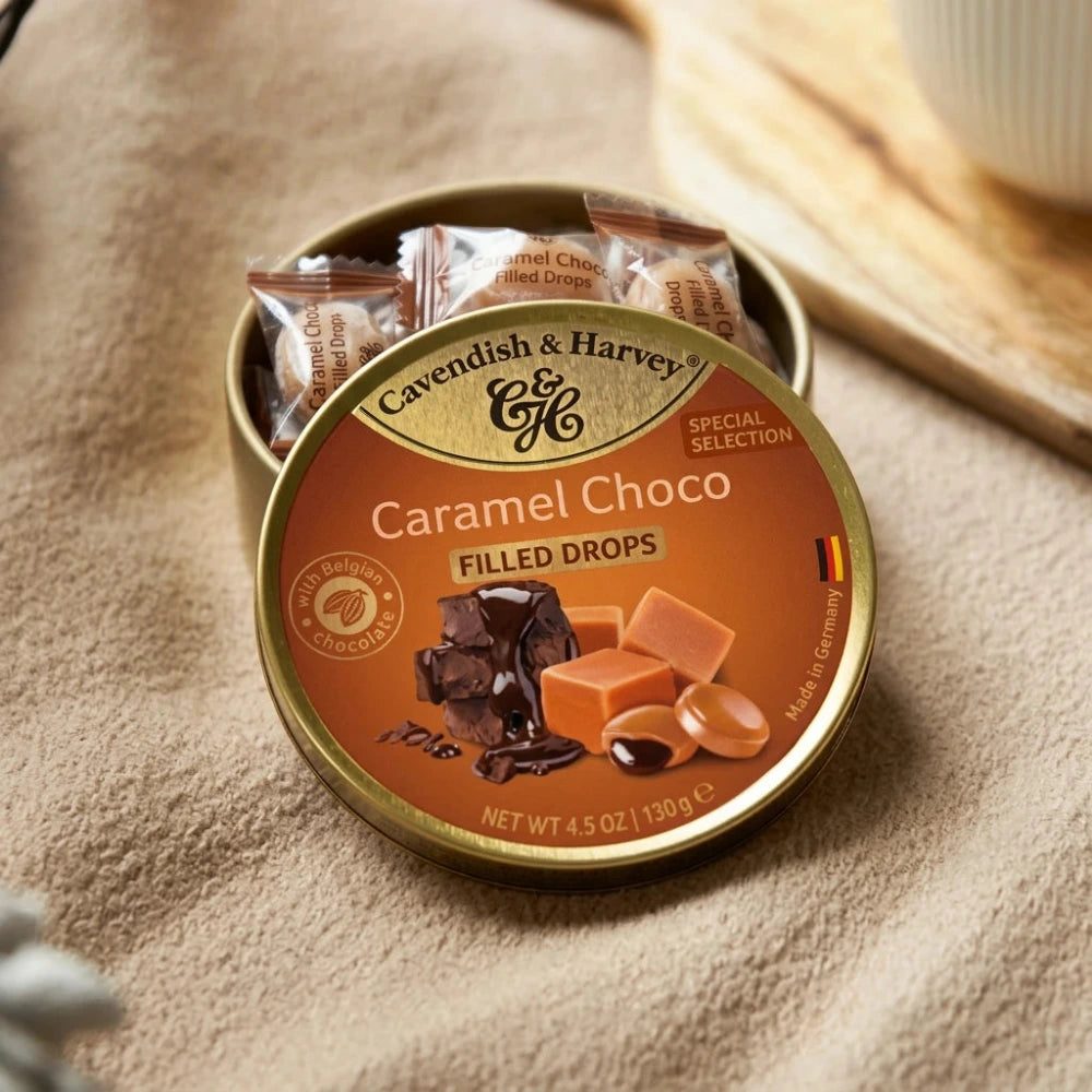 Cavendish & Harvey Filled Caramel Drops with Belgian Chocolate 130g