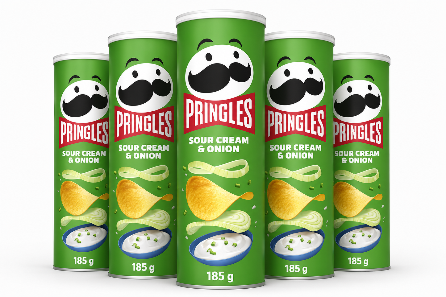 Pringles Sour Cream & Onion 5 x 185g