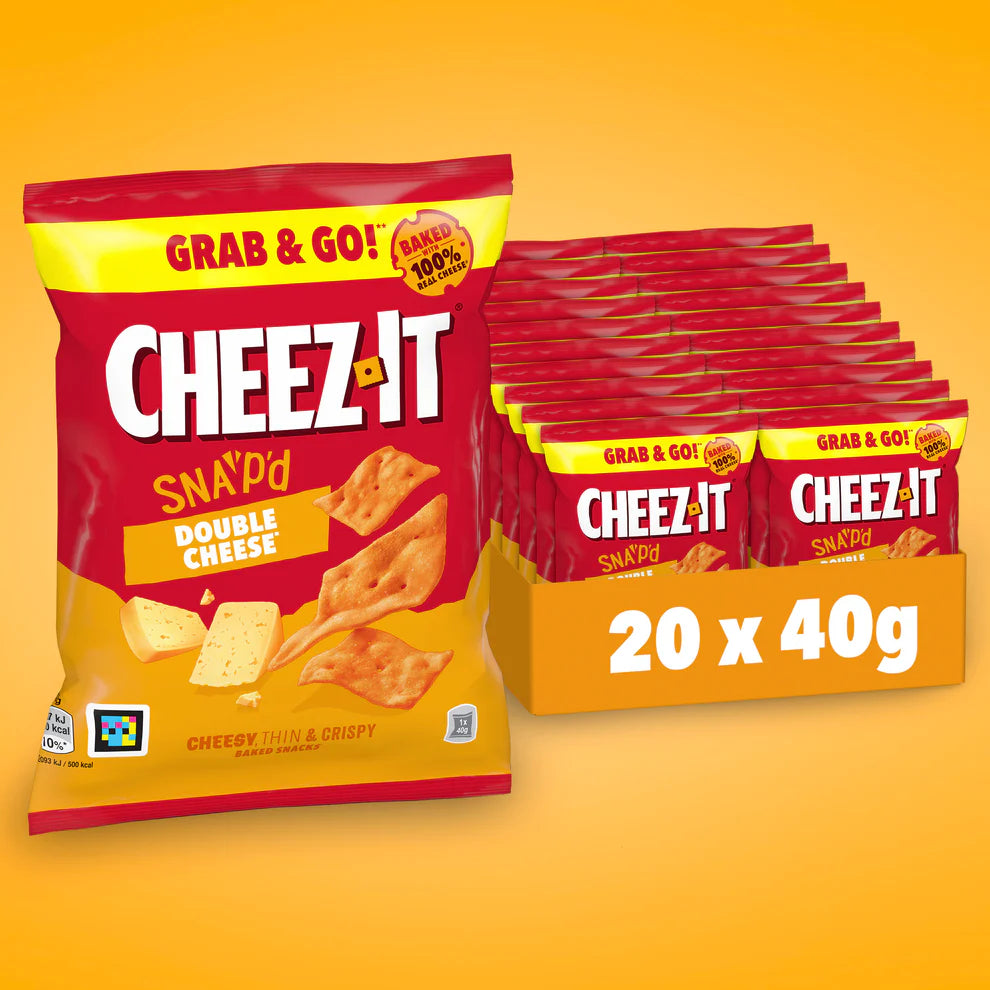 Cheez It Snap'd Dubbele Kaas 20x40g