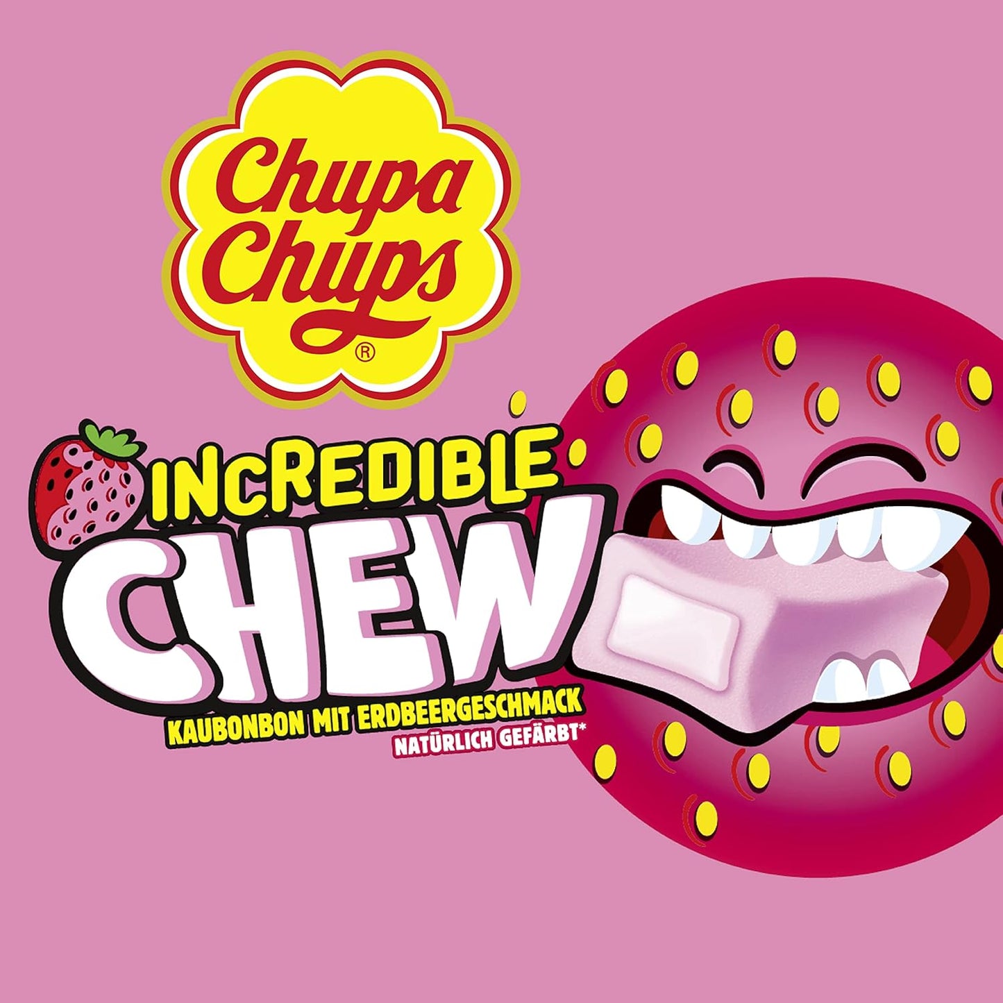 Chupa Chups Incredible Chew Erdbeere