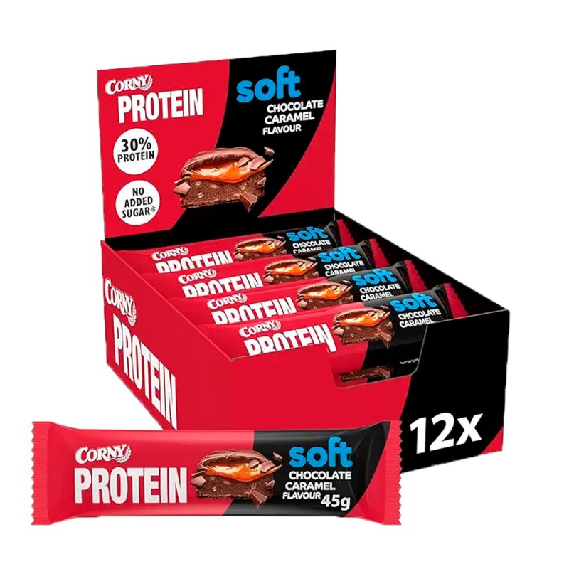 CORNY Protein soft Chocolate Caramel Flavour 12x45g