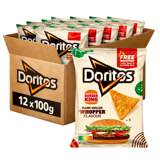 DORITOS Flame Grilled Whopper Tortilla Chips 12x100g