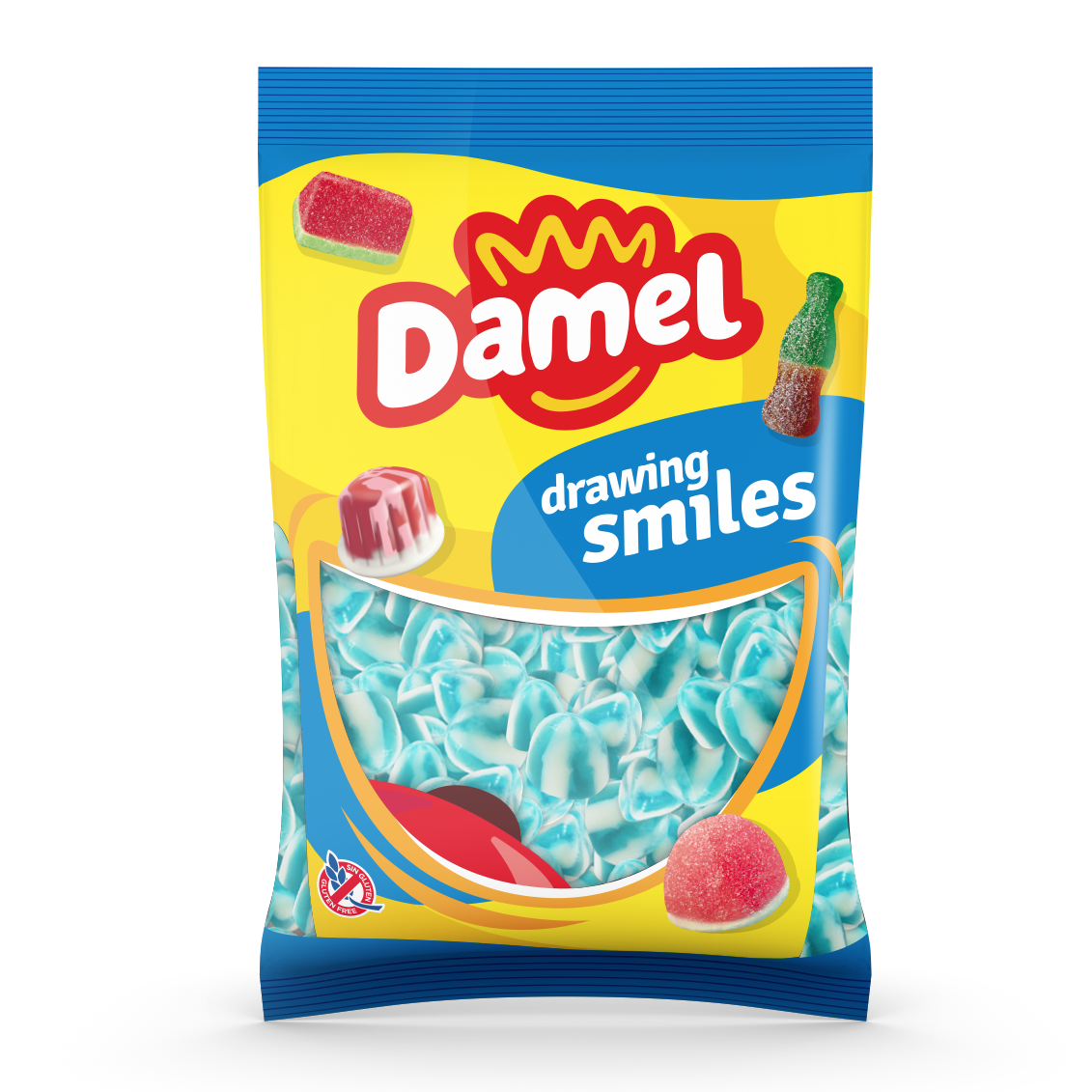 Damel Blue Raspberry Twist Kisses 
