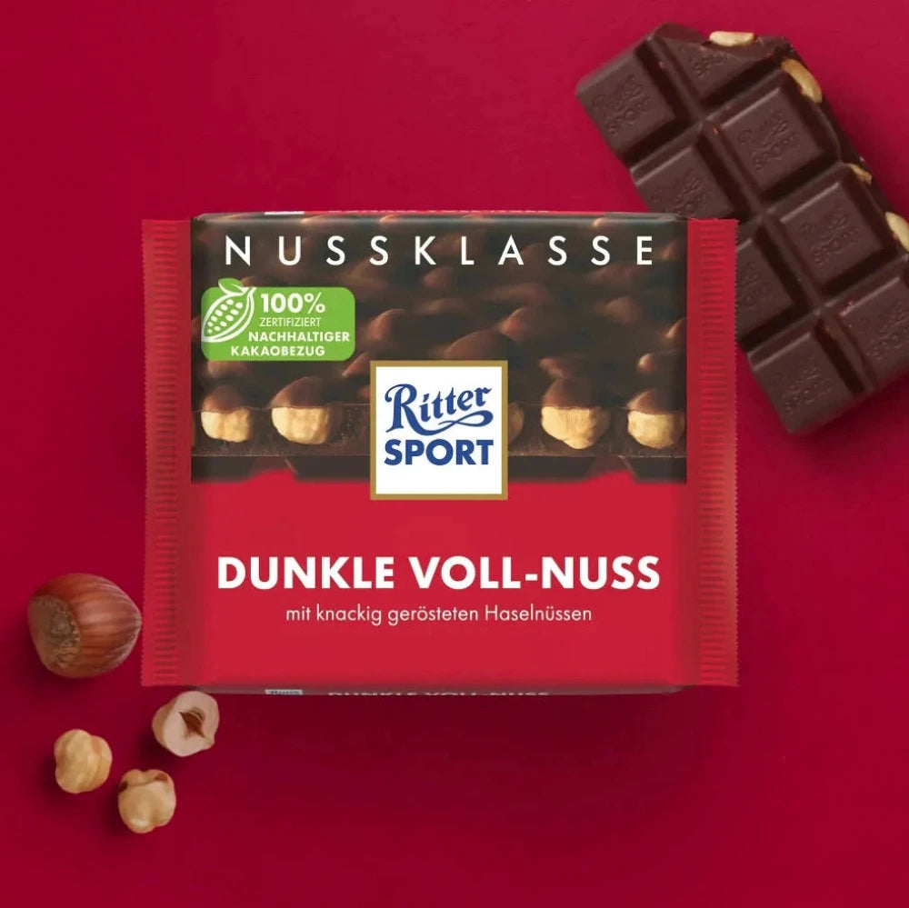 Ritter Sport Nuss-Klasse Dunkle Voll-Nuss