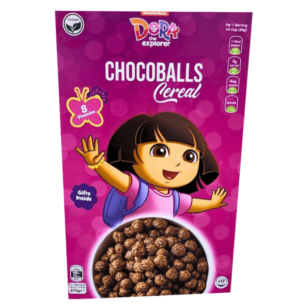 Dora Crunchiz Choco Pops 375g