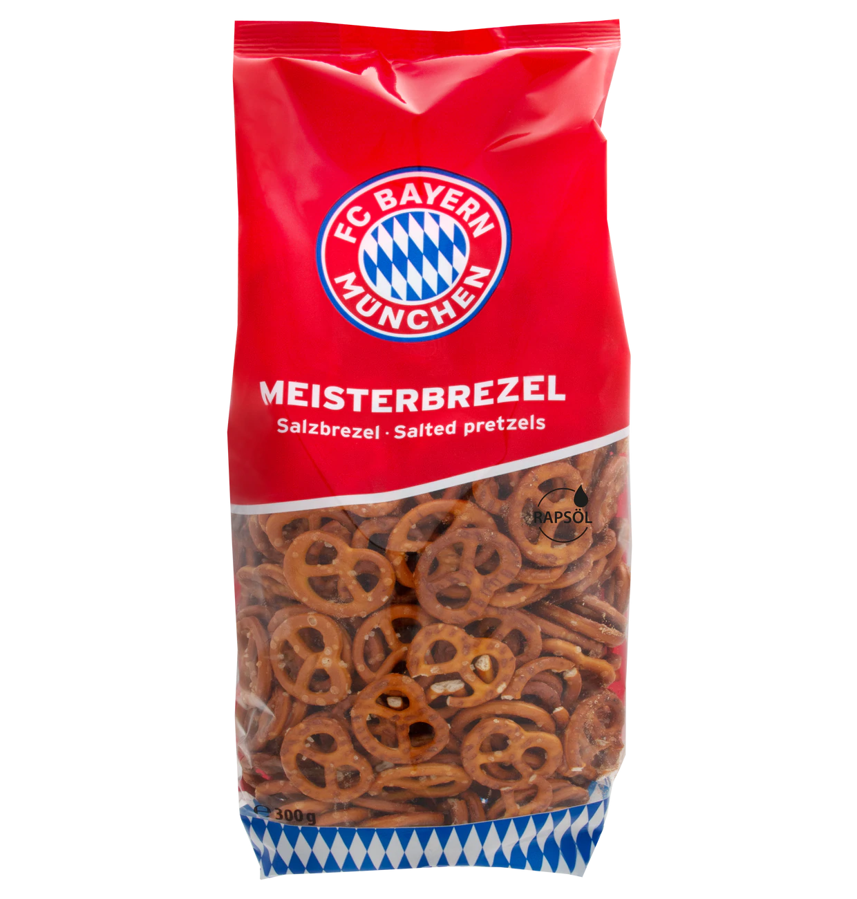 FC Bayern München Mini Brezel Salzbrezel - Laugengebäck 300g MHD: 21.03.2025