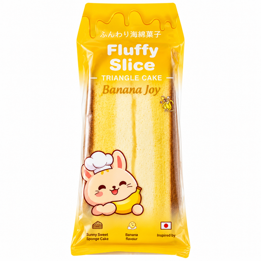 Fluffy Slice Triangle Cake Banana Joy 95g