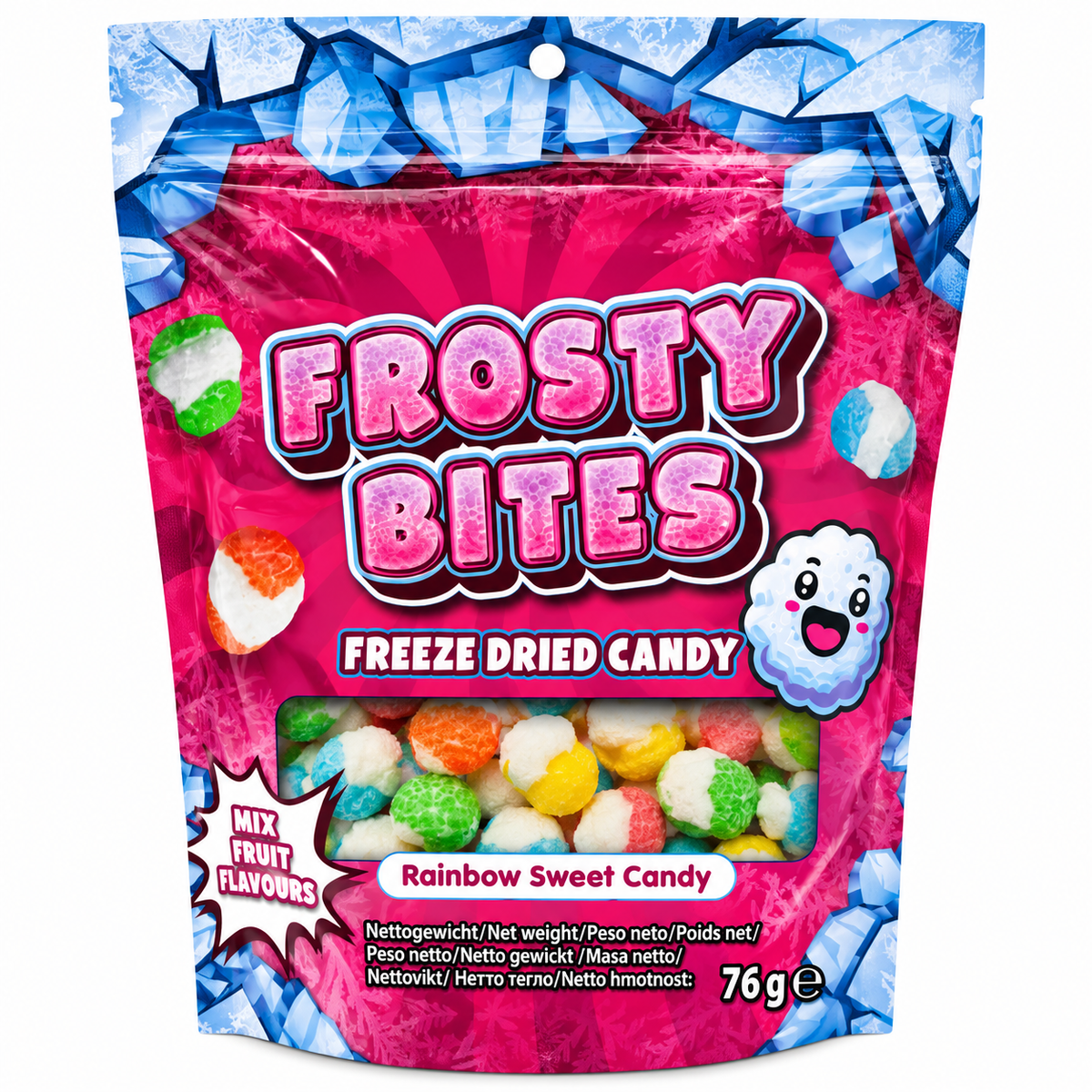 Frosty Bites Freeze Dried Candy Rainbow Sweet Candy 76g