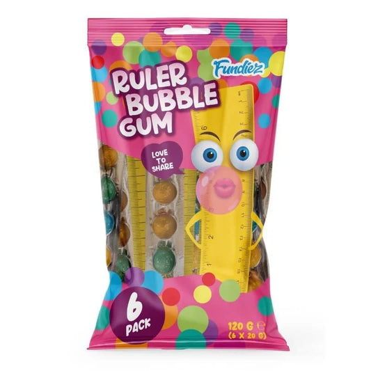 Ruler Bubble Gum 6 Pack 6x20g MHD:08.05.2025