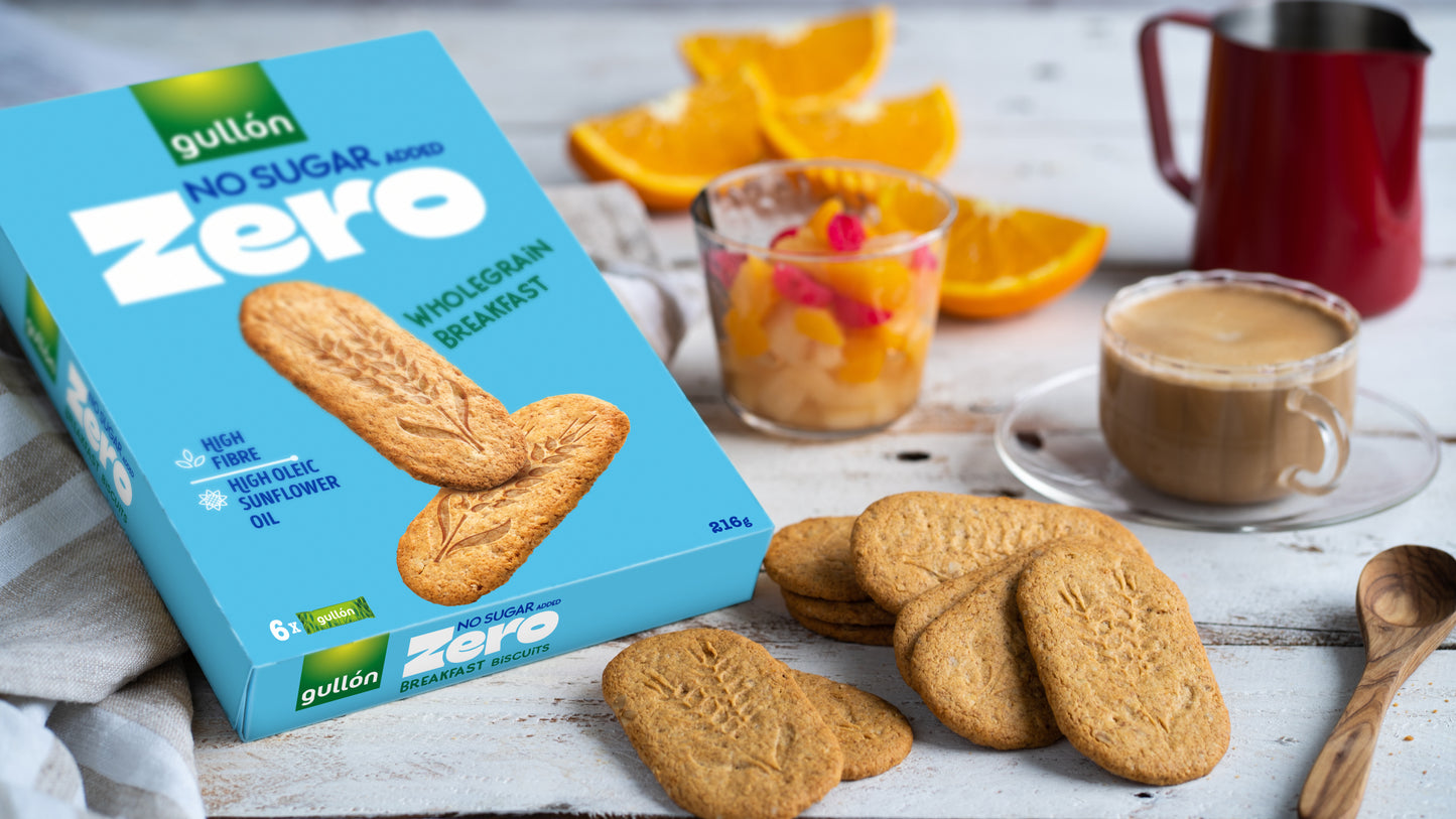 Gullón Sans sucre ajouté Zéro grains entiers Petit-déjeuner 216g