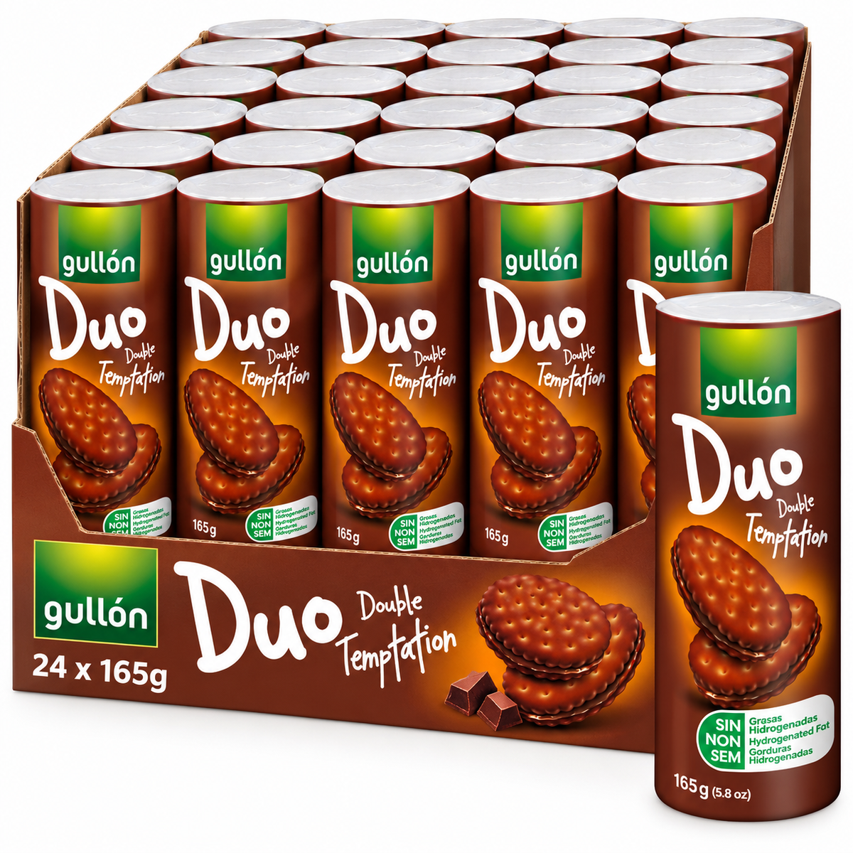 Gullón Duo Doble Cacao Sandwich-Cookies 24 x 165g