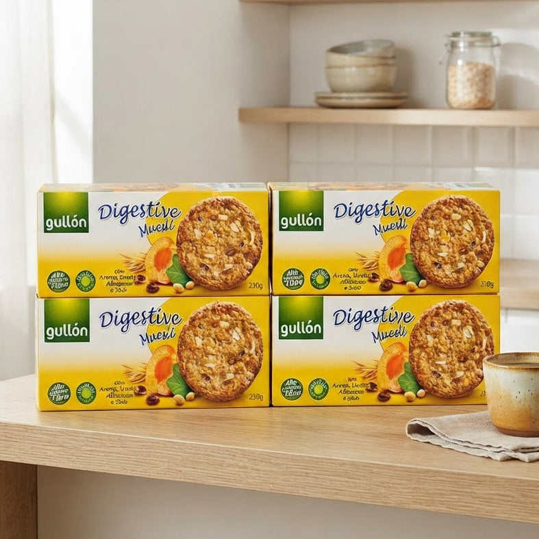 Gullón Digestive Müsli Kekse Aktionsbundle 4 Packungen