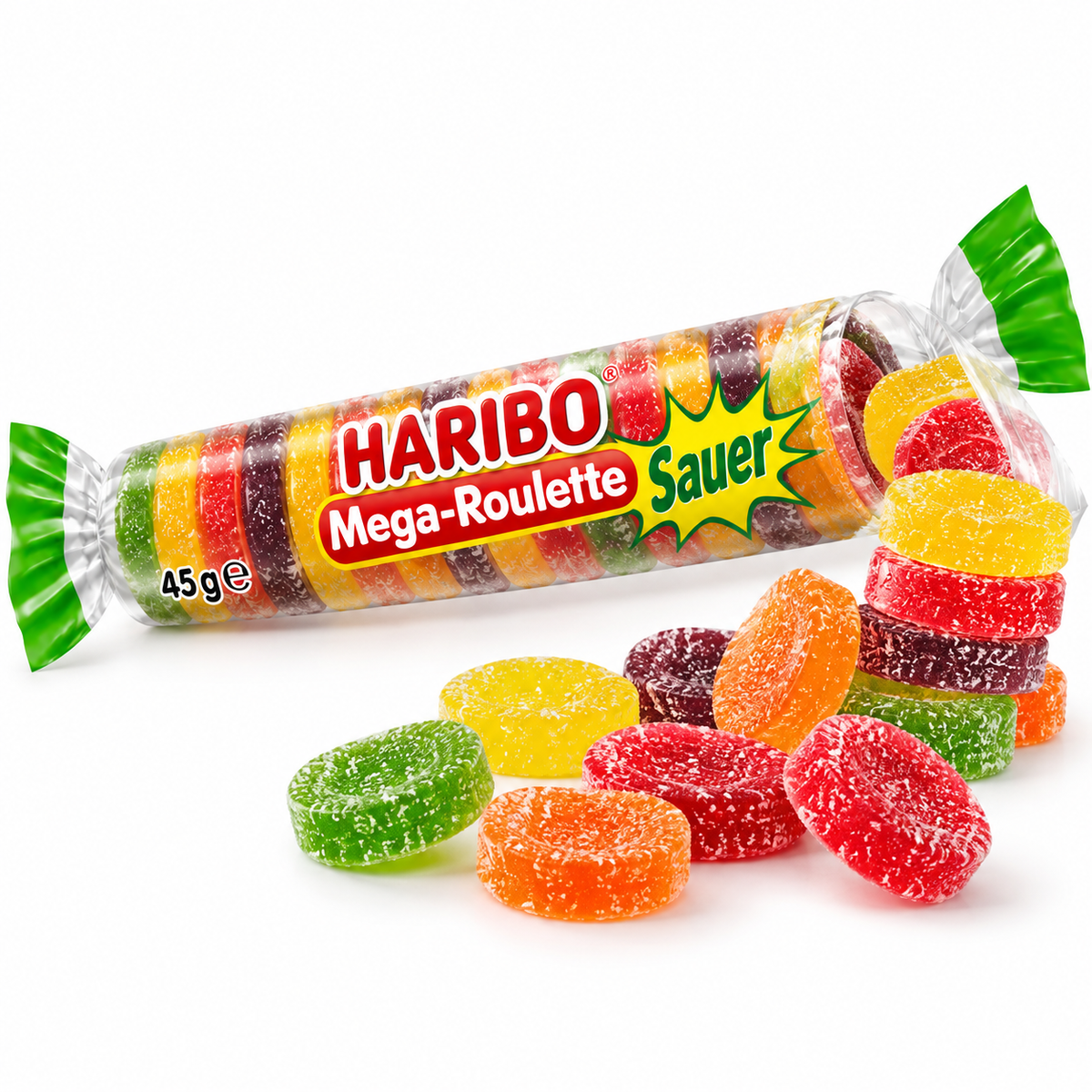 Haribo Mega-Roulette Sour 45g