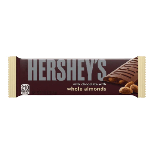 Hershey's Milchschokolade mit ganzen Mandeln 36x41g USA MHD 09.03.2025