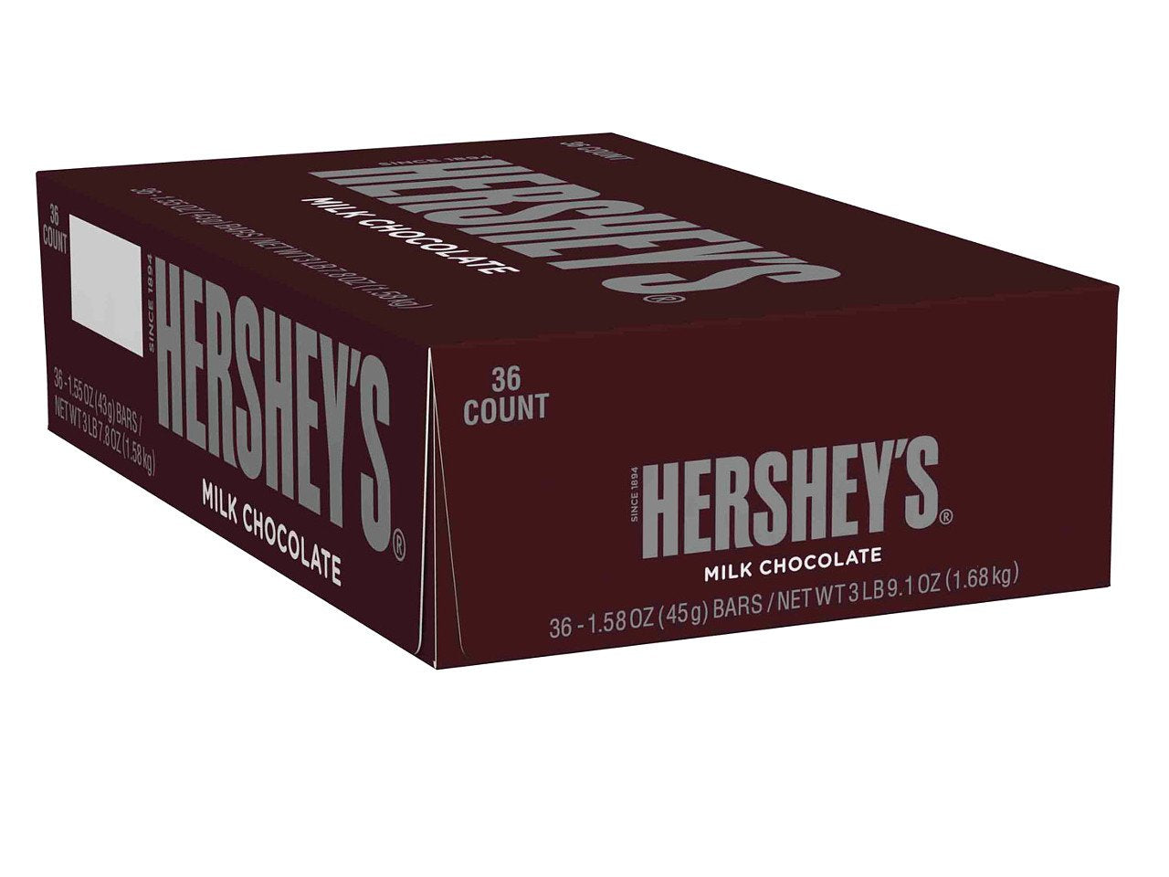 Hershey's Creamy Milk Chocolate Bar 36x43g MHD:05.05.2025 USA