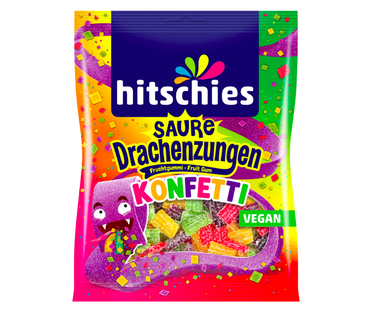 Hitschies Saure Drachenzungen Konfetti 125g