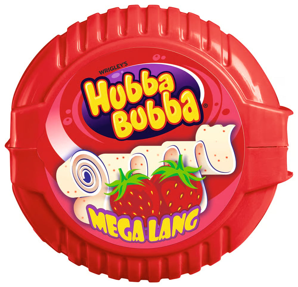 Hubba Bubba Bubble Tape Aardbei 56g